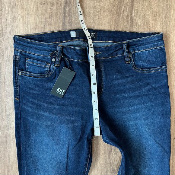 NEW Kut Connie Ankle Skinny Jeans Raw Hem Sz 12P - Picture 7 of 12